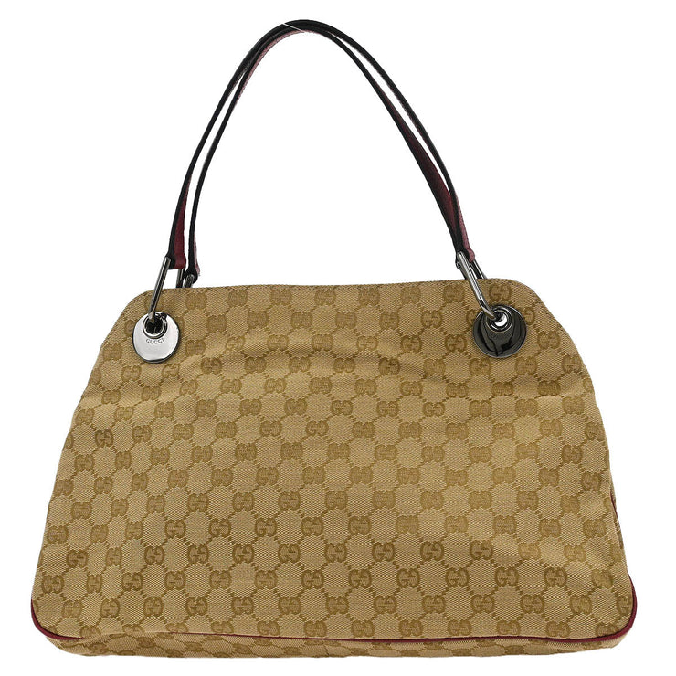 Gucci Beige Canvas GG Hobo Handbag 121023 1956 177517
