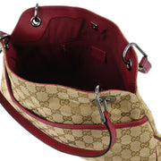 Gucci Beige Canvas GG Hobo Handbag 121023 1956 177517