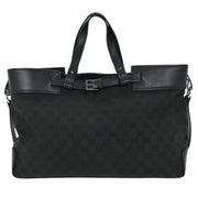 Gucci Black Canvas GG Tote Handbag 106251 214397 177519