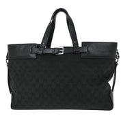 Gucci Black Canvas GG Tote Handbag 106251 214397 177519