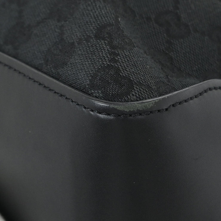 Gucci Black Canvas GG Tote Handbag 106251 214397 177519