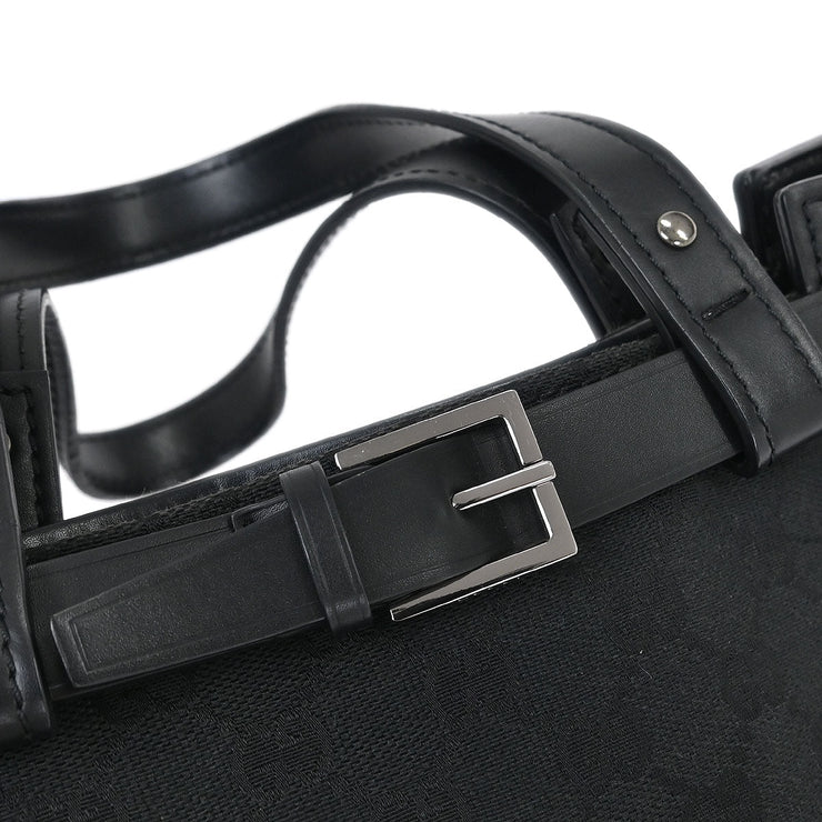 Gucci Black Canvas GG Tote Handbag 106251 214397 177519