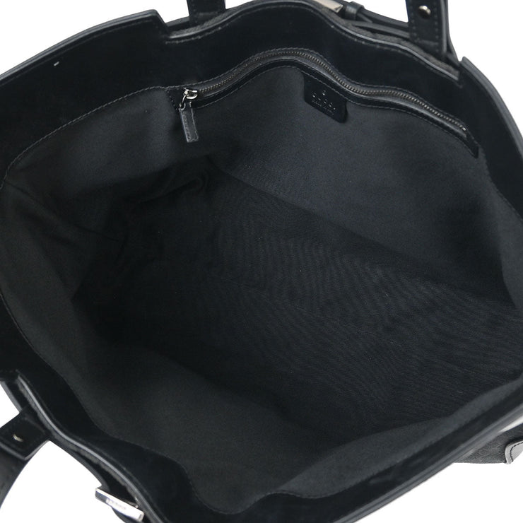 Gucci Black Canvas GG Tote Handbag 106251 214397 177519