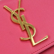 Saint Laurent Pink Leather Kate Shoulder Bag PTR354121 0714 177520