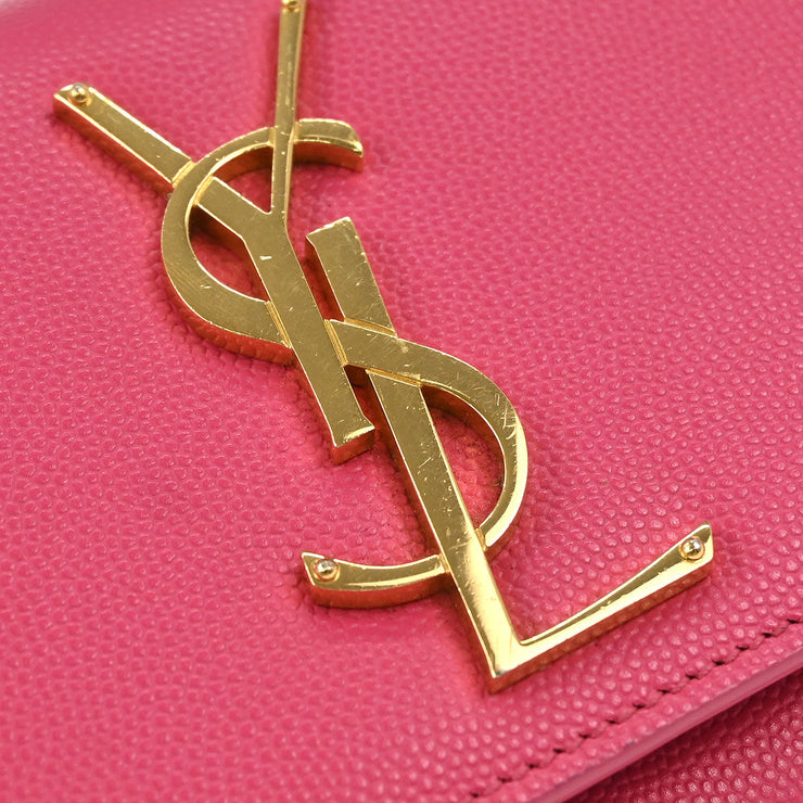 Saint Laurent Pink Leather Kate Shoulder Bag PTR354121 0714 177520