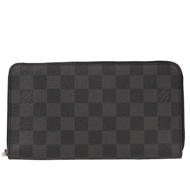 Louis Vuitton Damier Graphite Zippy Organizer Wallet N63077 CA2142 177521
