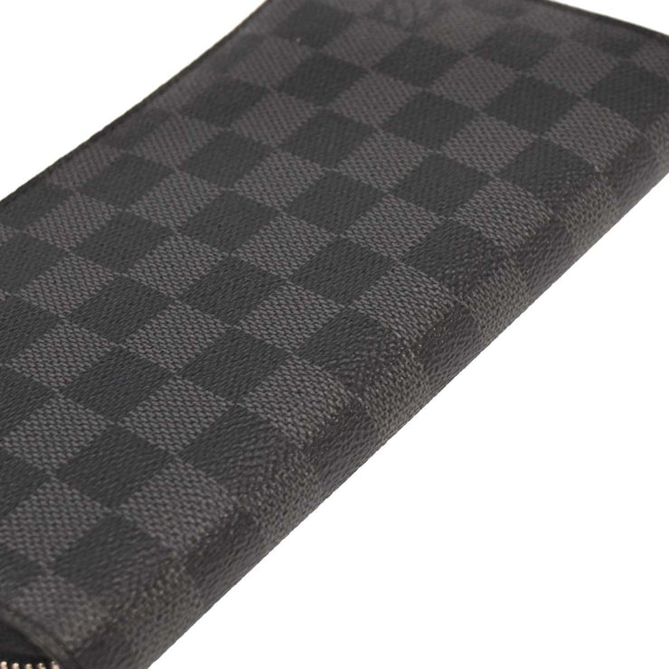 Louis Vuitton Damier Graphite Zippy Organizer Wallet N63077 CA2142 177521
