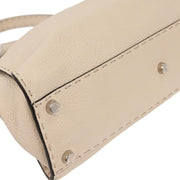 Fendi Off-white Leather Peekaboo 2way Handbag 8BN290-NDU-189-3262 177524
