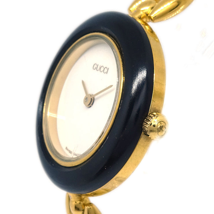 Gucci 11/12.2 Change Bezel Chameleon Quartz Watch SS 177535