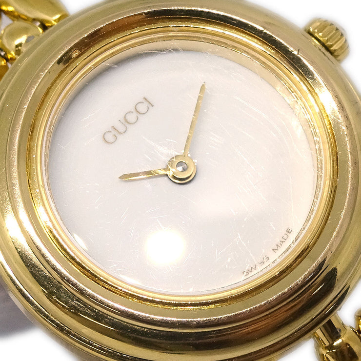 Gucci 11/12.2 Change Bezel Chameleon Quartz Watch SS 177536