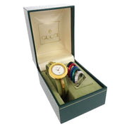 Gucci 1100-L Change Bezel Chameleon Quartz Watch SS 177537