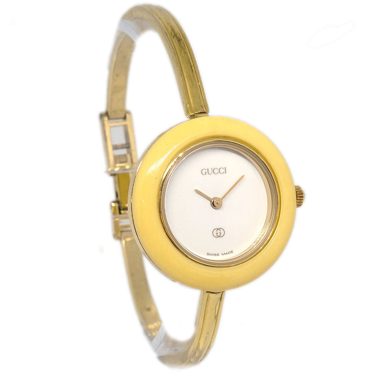 Gucci 1100-L Change Bezel Chameleon Quartz Watch SS 177537