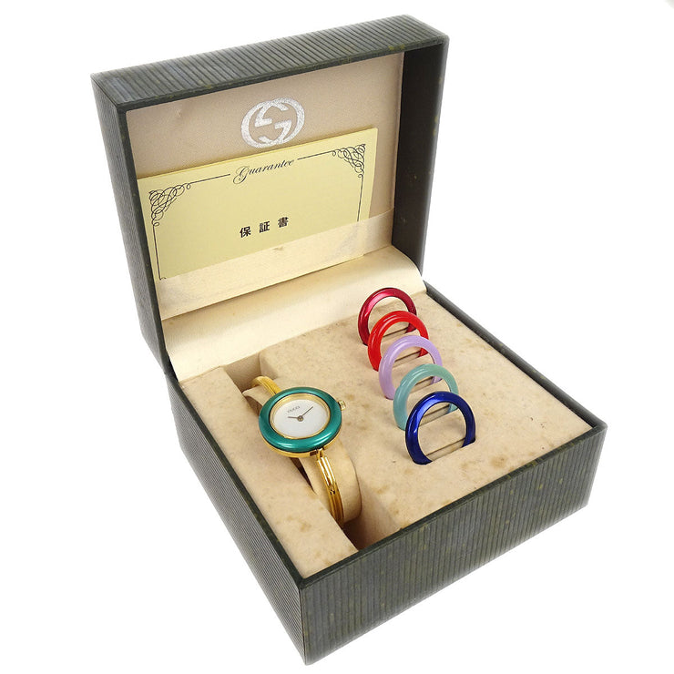 Gucci 11/12.2 Change Bezel Chameleon Quartz Watch SS 177541