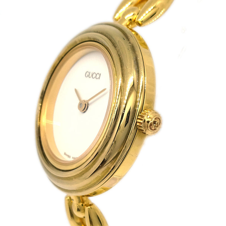 Gucci 11/12.2 Change Bezel Chameleon Quartz Watch SS 177542