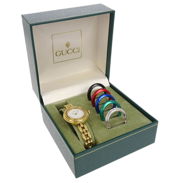 Gucci 11/12.2 Change Bezel Chameleon Quartz Watch SS 177546