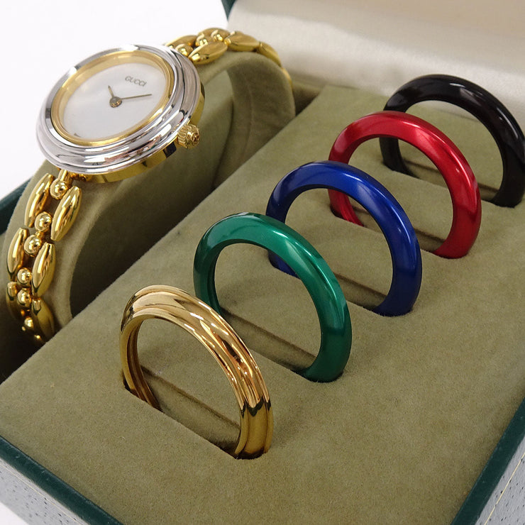 Gucci 11/12.2 Change Bezel Chameleon Quartz Watch SS 177547