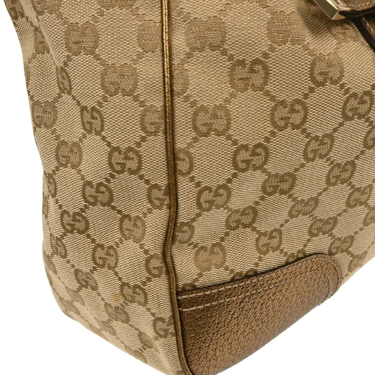 Gucci Beige Gold GG Tote Bag 163805 002404 177554