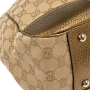 Gucci Beige Gold GG Tote Bag 163805 002404 177554