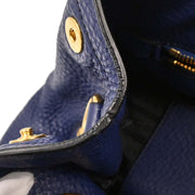 Prada Navy Leather 2way Handbag 8/113 177555