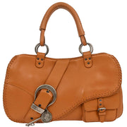 Christian Dior Brown Gaucho Tote Bag 05-MA-0016 177556