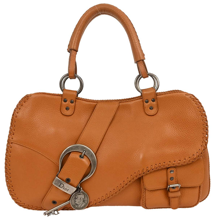 Christian Dior Brown Gaucho Tote Bag 05-MA-0016 177556