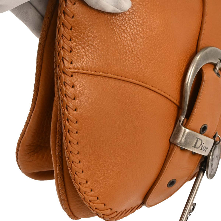Christian Dior Brown Gaucho Tote Bag 05-MA-0016 177556