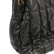 Christian Dior Black Lambskin Cannage Handbag 15-BO-0160 177557