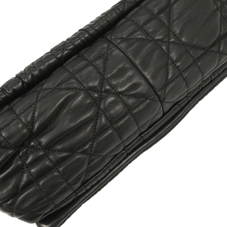 Christian Dior Black Lambskin Cannage Handbag 15-BO-0160 177557