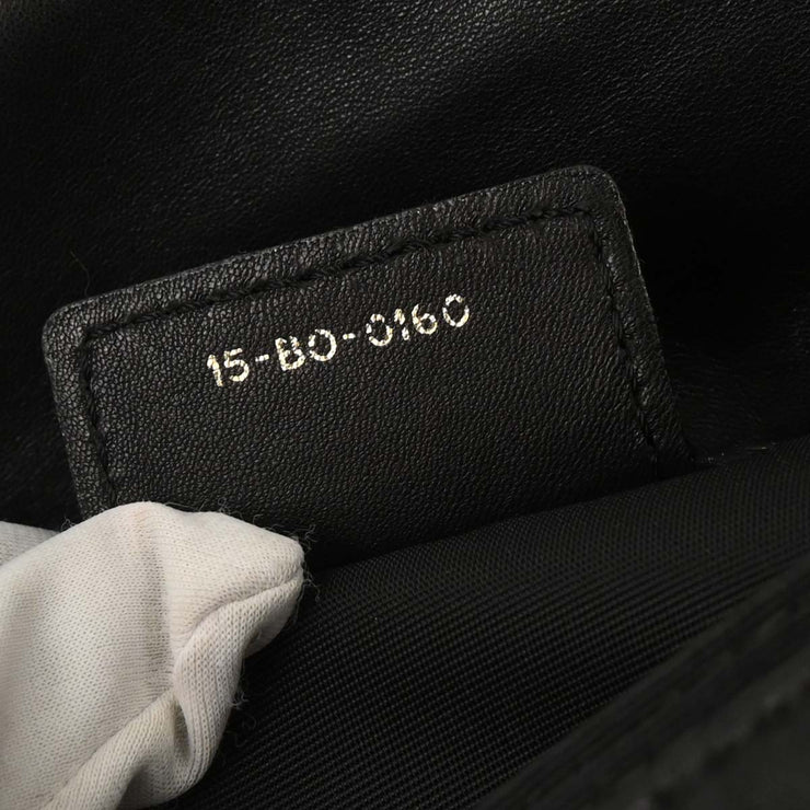 Christian Dior Black Lambskin Cannage Handbag 15-BO-0160 177557