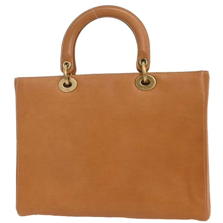 Christian Dior Brown Leather Lady Dior Handbag 05-MA-0023 177558