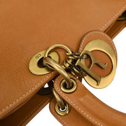 Christian Dior Brown Leather Lady Dior Handbag 05-MA-0023 177558