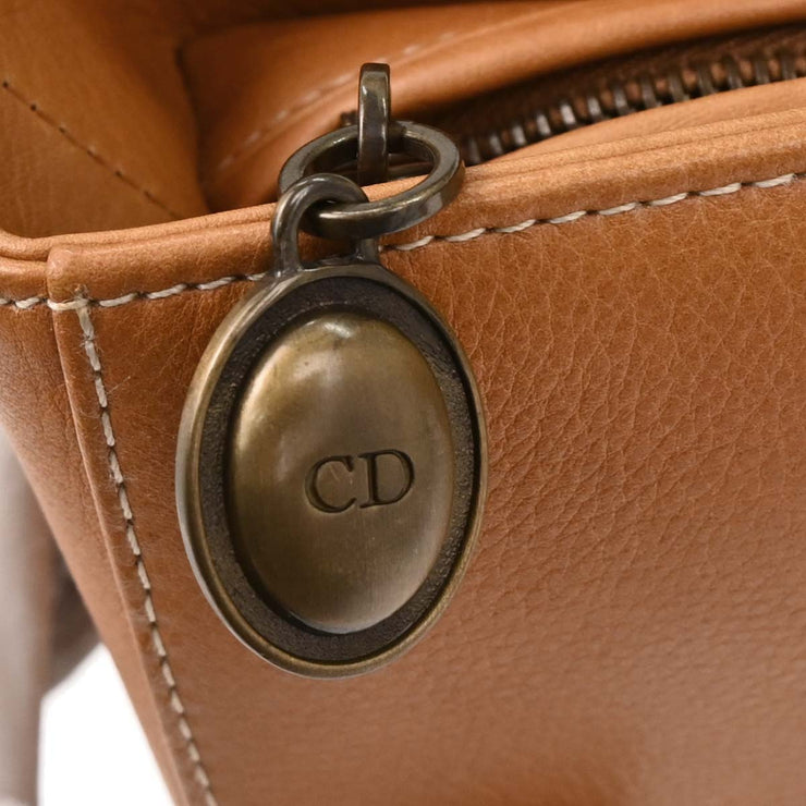 Christian Dior Brown Leather Lady Dior Handbag 05-MA-0023 177558