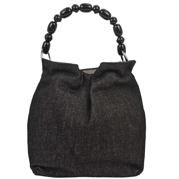 Christian Dior Black Denim Malice Handbag RU0959  177559