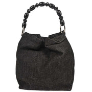 Christian Dior Black Denim Malice Handbag RU0959  177559