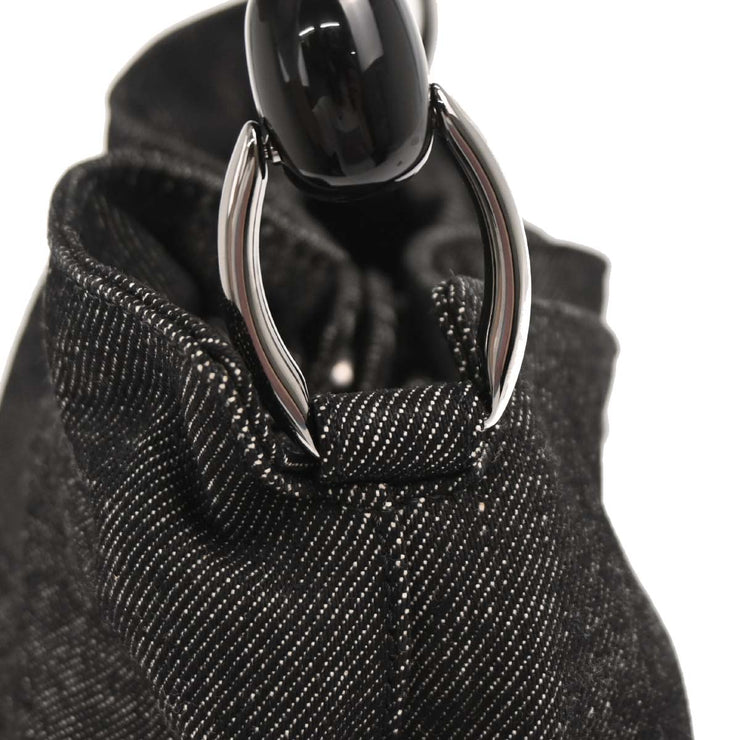 Christian Dior Black Denim Malice Handbag RU0959  177559