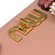 Miu Miu Pink Leather Python Shoulder Bag 154 177561