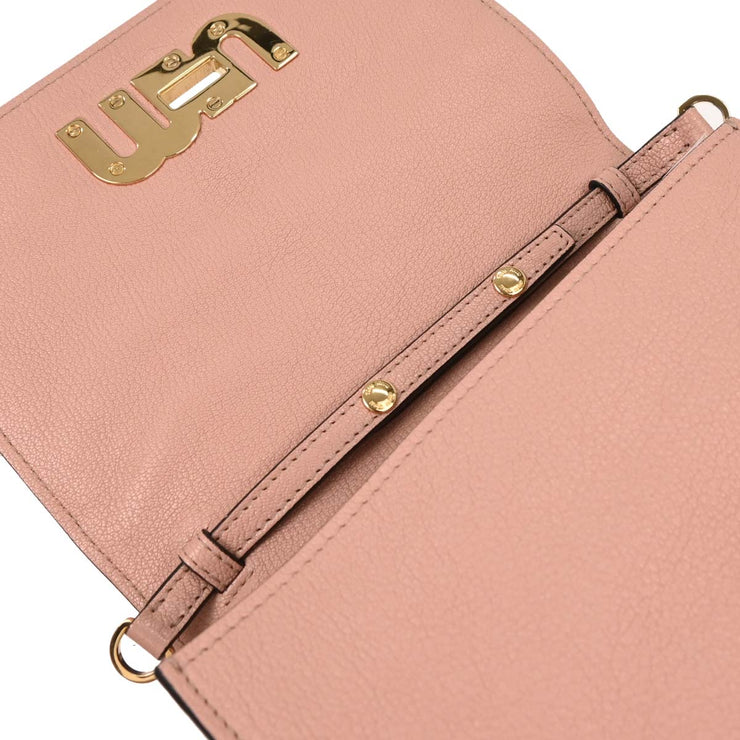 Miu Miu Pink Leather Python Shoulder Bag 154 177561