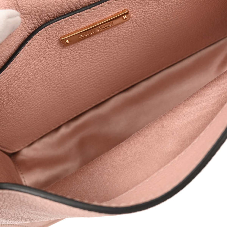 Miu Miu Pink Leather Python Shoulder Bag 154 177561