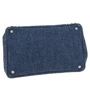 Prada Blue Denim Canapa Tote Handbag 203 177563