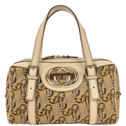 Gucci Beige Canvas Interlocking Handbag 170009 001364 177566
