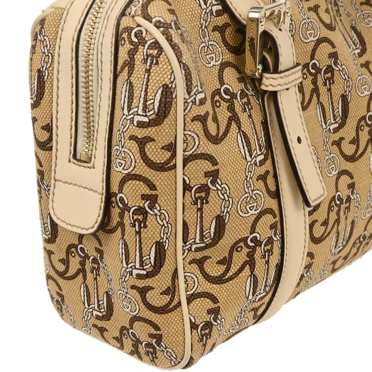 Gucci Beige Canvas Interlocking Handbag 170009 001364 177566