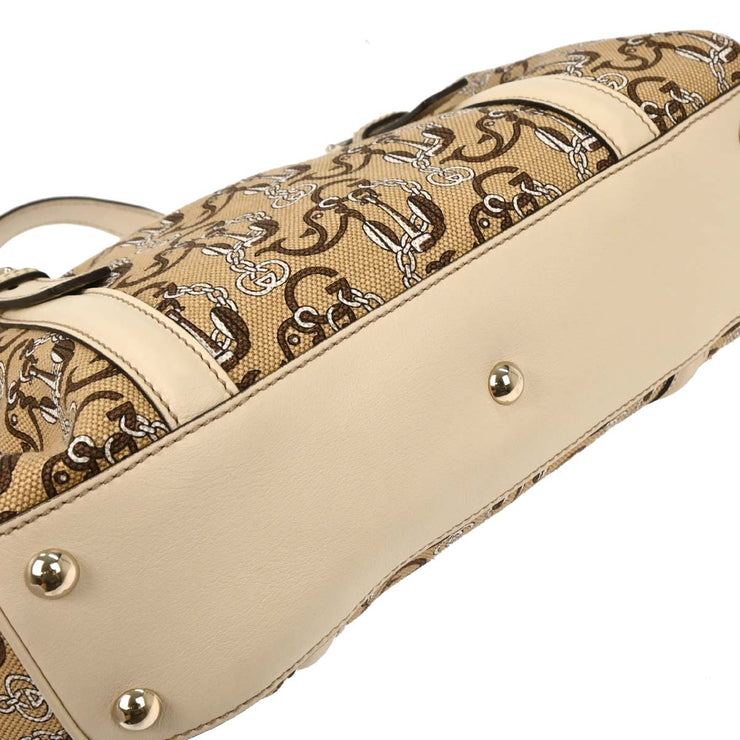 Gucci Beige Canvas Interlocking Handbag 170009 001364 177566