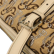Gucci Beige Canvas Interlocking Handbag 170009 001364 177566