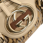 Gucci Beige Canvas Interlocking Handbag 170009 001364 177566