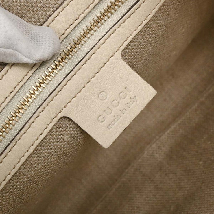 Gucci Beige Canvas Interlocking Handbag 170009 001364 177566