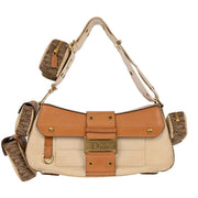 Christian Dior Beige Canvas Street Chic Columbus Shoulder Bag 177573