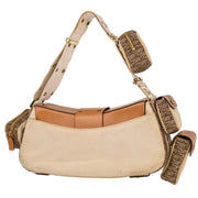Christian Dior Beige Canvas Street Chic Columbus Shoulder Bag 177573