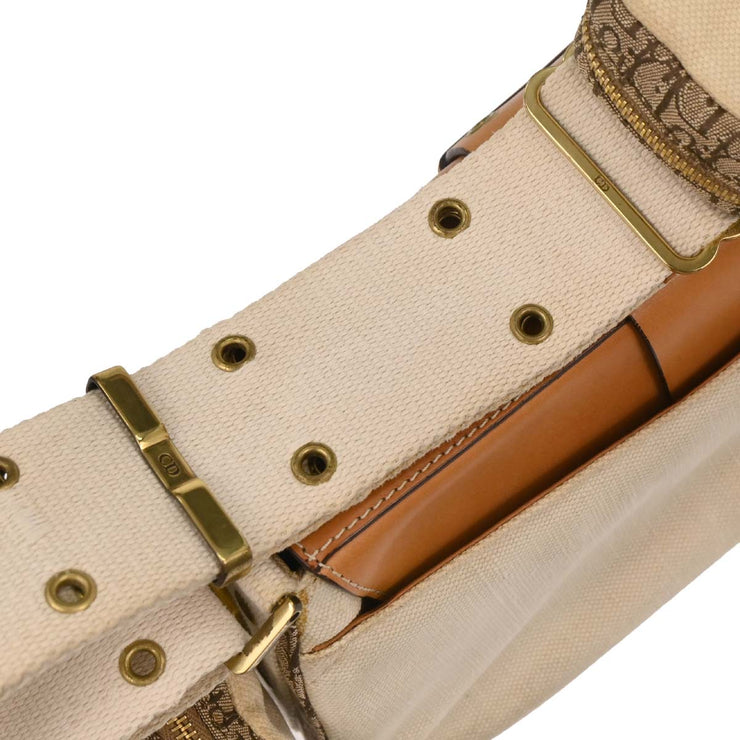 Christian Dior Beige Canvas Street Chic Columbus Shoulder Bag 177573