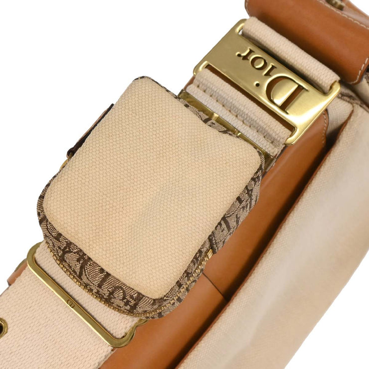 Christian Dior Beige Canvas Street Chic Columbus Shoulder Bag 177573