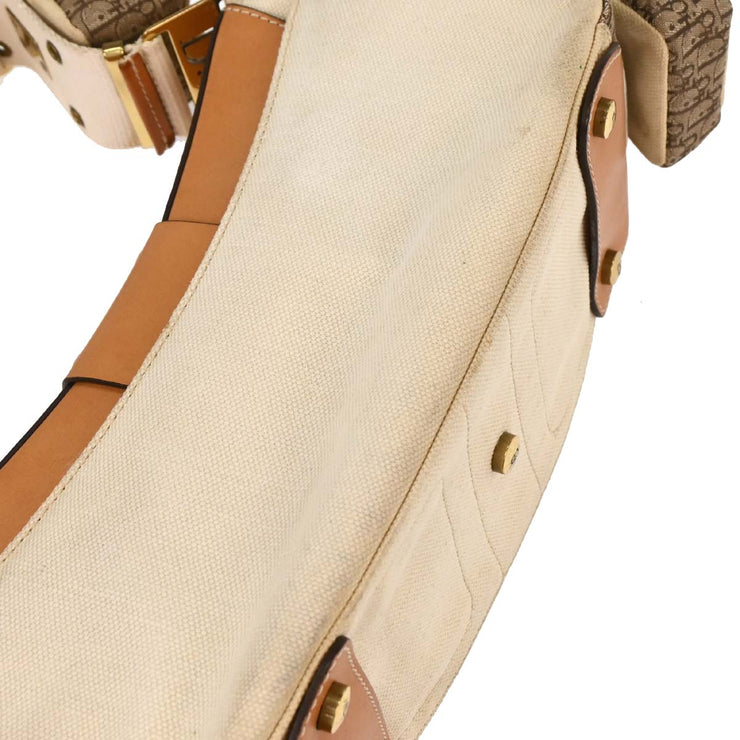 Christian Dior Beige Canvas Street Chic Columbus Shoulder Bag 177573